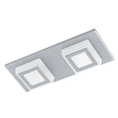 Afbeelding van EGLOÂ MasianoÂ Â PlafondlampÂ 2Â LichtsÂ LEDÂ Aluminium Geborsteld