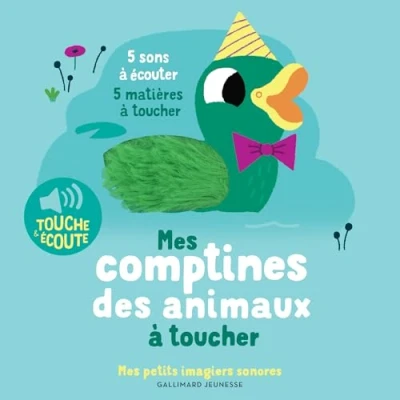 Afbeelding van Mes comptines des animaux à toucher: 5 sons écouter, matières toucher