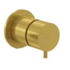 Afbeelding van Waterevolution Flow inbouw mengkraan geborsteld messing incl. inbouwdeel T11842LE