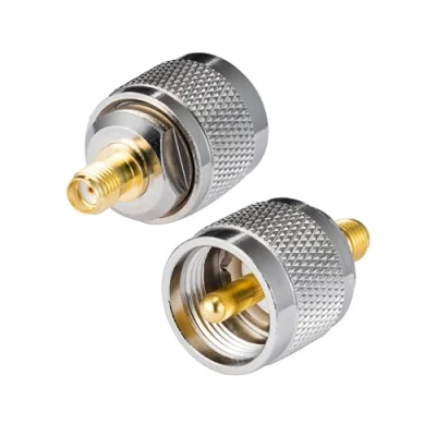 Afbeelding van Vecys Two Way Radio SMA female naar UHF male Rechte Adapter PL259 2 stuks voor Ham Walkie Talkie Handheld Pl Plug Antenne CB