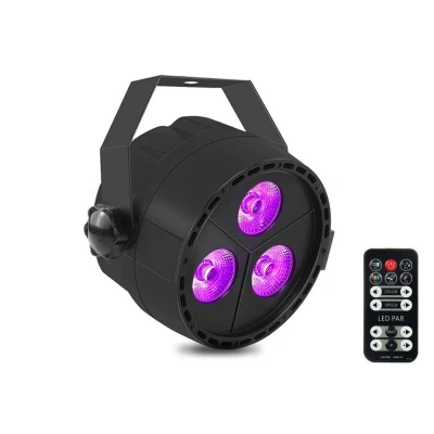 Afbeelding van Qtx Light PAR12 LED PAR spot 3x 4W RGBW COB LEDs
