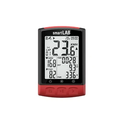 Afbeelding van smartLAB Bike2 slimme GPS fietscomputer met ANT+ &amp; Bluetooth voor wielrennen, 2,3 inch ontspiegeld lcd display, kilometerteller