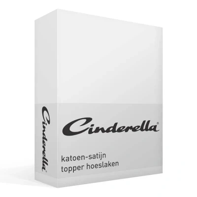 Afbeelding van Satijnen Topper Hoeslaken Cinderella White 90 x 200 cm