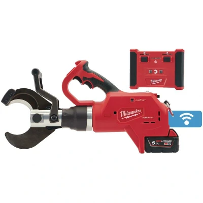 Afbeelding van Milwaukee M18 HCC75R 502C FORCE LOGIC hydraulische ondergrondse kabelkniptang set (2x 5,0Ah accu) in koffer