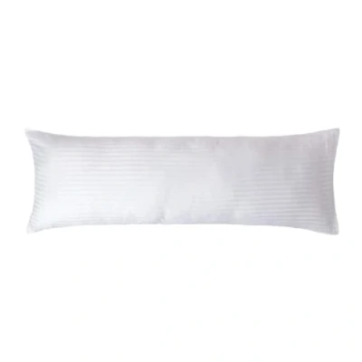 Afbeelding van HOMESCAPES Witte zuivere Egyptische katoenen kussensloop 40 x cm, 330 en 500 draadtelling percal equivalent satijnen met streepje ritssluiting voor ondersteuning tijdens de