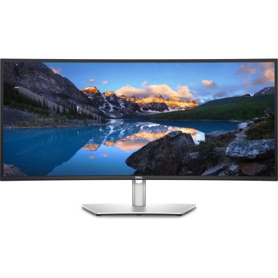 Afbeelding van Dell UltraSharp U3423WE 34 Wide Quad HD USB C 90W Curved IPS Monitor Zilver, Zwart