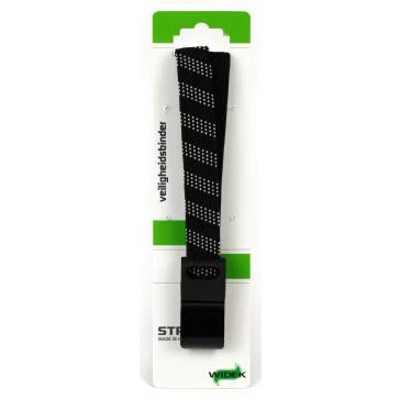 Afbeelding van Widek SUV veiligheidsbinder 24mm met zwarte stalen haak zilver/zwart