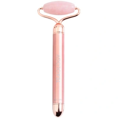 Afbeelding van Teaology Rose Quartz Vibrating Face Roller Gezichtsroller Beautytasting