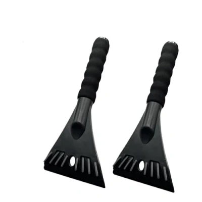 Afbeelding van SEHAUSEU IJskrabber voor de auto, ABS ijskrabber, antislip ergonomische zachte grip, lengte 26 cm, breedte 11 auto&#039;s in winter, 2 stuks, zwart +