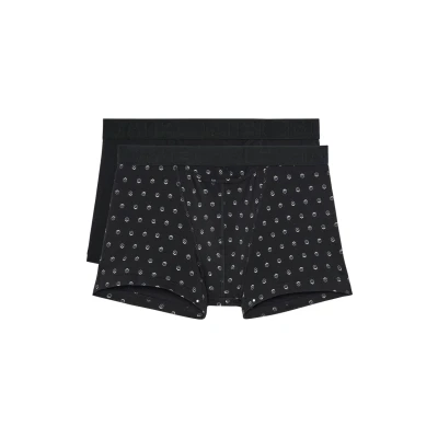 Afbeelding van Hom heren Gabriele #2 boxershorts met logoband in 2 pack de kleur Zwart, maat: S