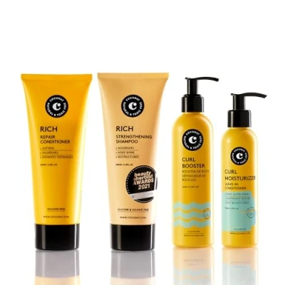 Afbeelding van COCUNAT Curl Volume Routine Cleanses, Moisturises, Nourishes, Defines and Eliminates Frizz Silicone Sulphate Free Curly Method