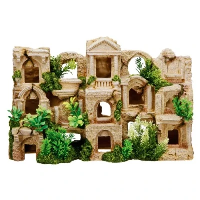 Afbeelding van Nobby Vishabitat met planten, aquariumornamenten, 42 x 12 27,5 cm