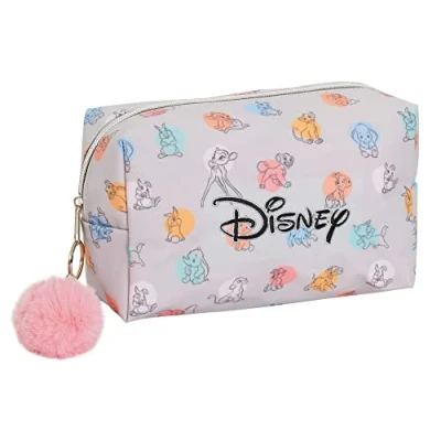 Afbeelding van Disney Classics Toiletartikelen Make up Tas voor Vrouwen Cosmetische Case Meisjes Etui Waterbestendig Reistas, Grijs, Eén maat,
