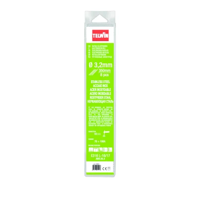 Afbeelding van Telwin Laselektroden rutiel 3.2x350mm RVS 8 stuks