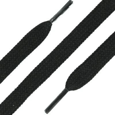 Afbeelding van Veters plat zwart 90 cm