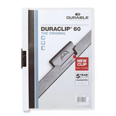 Afbeelding van 5x Durable DURACLIP KLEMMAP 6MM WIT