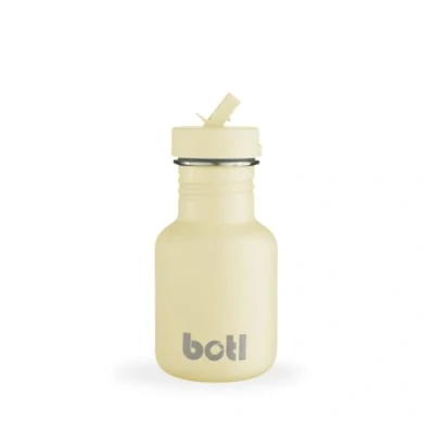 Afbeelding van EcoBotl 350ml Tough Canteen collectie Banana Waterfles Duurzaam Roestvrijstaal RVS Met rietje Kinderbeker Schoolbeker
