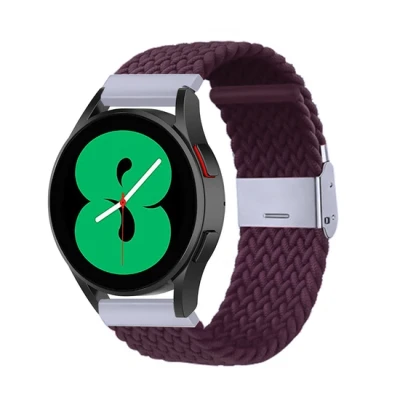 Afbeelding van Garmin Forerunner 55 / 245 645 Braided nylon bandje Donkerpaars
