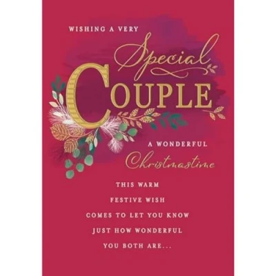 Afbeelding van Piccadilly Greetings Klassieke kerstkaart, speciaal paar, type 9 x 6 inch