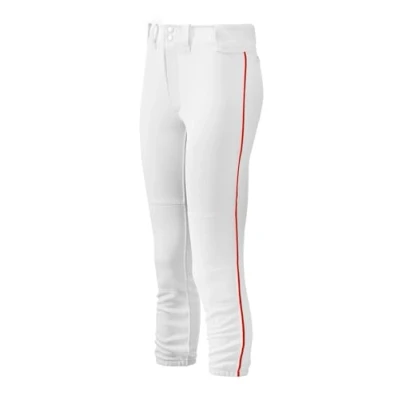 Afbeelding van Mizuno Dames Riemen Piped Pant S Wit Rood