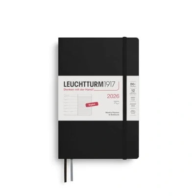 Afbeelding van Leuchtturm1917 Weekly Planner&amp;Notebook B6+ Medium 12 maanden 2026 Softcover Black
