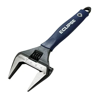 Afbeelding van Eclipse Tools ADJW8WJ 8&quot; verstelbare moersleutel met extra brede kaak, grijs