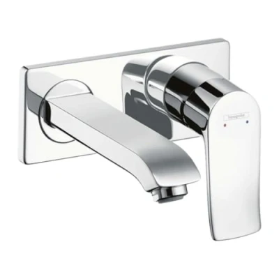 Afbeelding van Hansgrohe Metris 1 greeps wastafelmengkraan afbouwdeel met voorsprong
