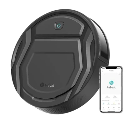Afbeelding van LEFANT M210Pro robotstofzuiger, 2200 Pa sterke zuigkracht, 120 minuten looptijd, wifi verbinding, geplande reiniging, slanke zelfoplaadbaar, geschikt voor meerdere ruimtes.