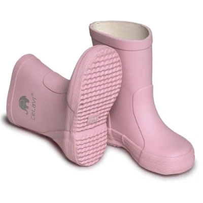 Afbeelding van Celavi Basic Regenlaarzen voor kinderen, Maat: 28, Misty rose Natuurrubber