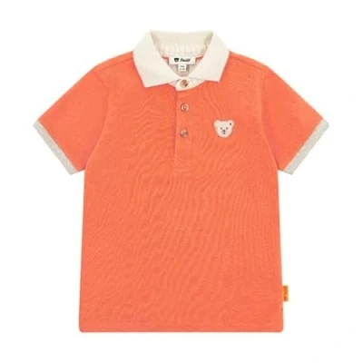 Afbeelding van Steiff Kurzarm Sundancer Poloshirt voor kinderen, Maat: 110, Flamingo