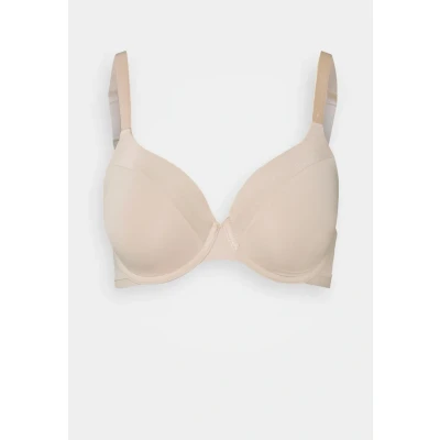 Afbeelding van Lindex Dahlia Tshirt BRA Triangel BH, Dames, Maat: 75B, Beige