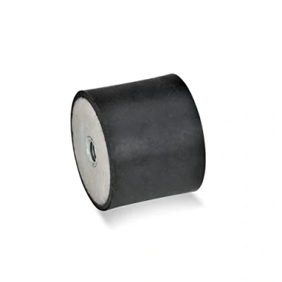 Afbeelding van Ganter Normelemente Aanslagbuffer GN 351 8 M3 EE 55 met 2 binnendraad natuurlijk rubber 15 stuks