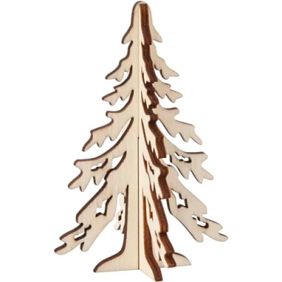Afbeelding van Kerstboom h: 12 5 cm b: 8 triplex 1stuk
