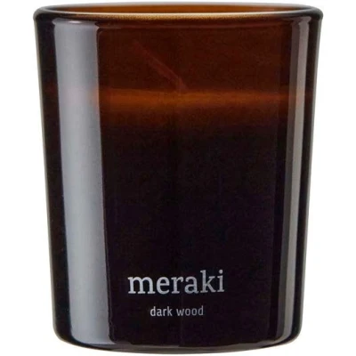 Afbeelding van Meraki geurkaars Dark wood (set van 2)