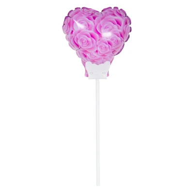 Afbeelding van Wensballon Roze Hart 15 cm