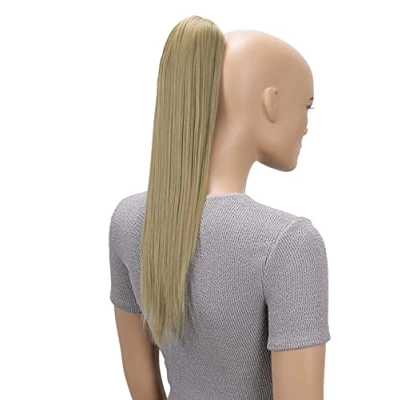 Afbeelding van CAISHA 50cm Haarstukje Vlecht Paardenstaart Haarextensies Glad Blond H70