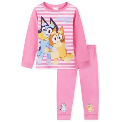 Afbeelding van Bluey Meisjes Pyjama (Roze, 3 4 Jaar)