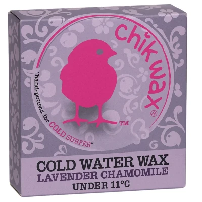 Afbeelding van Chikwax Surf Wax Cold Water Lavender Chamomile Onder 11C Grip en Tractie voor Koude Surfsessies Milieuvriendelijk