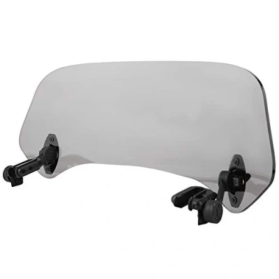 Afbeelding van Reminnbor Motorfiets EU Voorruit Spoiler Universele Windscherm Deflector (Rook) Bubble Motorfiets+Motorfiets