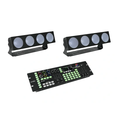Afbeelding van Eurolite Set 2x LED CBB 4 + DMX Color Chief Controller