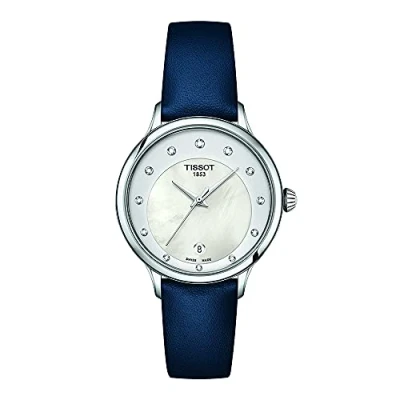 Afbeelding van Tissot Odaci T T1332101611600 Horloge Leer Blauw Ø 33 mm