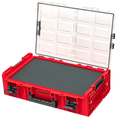 Afbeelding van Toolbrothers RHINO XXL Organiser ULTRA Hoogte 2XL Custom Multilayer stapelbaar 582 x 387 172 mm 13,5 l IP66 met schuimrubberen inzetstuk