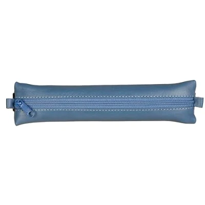 Afbeelding van Clairefontaine Penetui Leer Elastiek Blauw