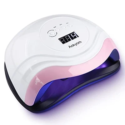 Afbeelding van Aokyom Nageldroger 168 W 36 UV Leds Lamp Voor Nagels Professionele Nagellamp met 10/30/60/99s Timer, Lcd Display en Smartsensor Vingers/Teennagels Alle Gelnagellak, Gelnagels, Shellac