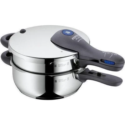Afbeelding van WMF Snelkookpan Perfect Plus Stoompan met een afneembare dekselgreep, inductie, made in Germany (2 delig)