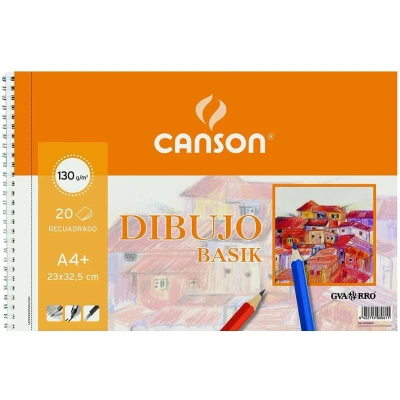 Afbeelding van Tekenblok Canson Basik Met doos Microgeperforeerd 130 g/m²