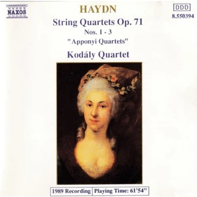 Afbeelding van Kodaly Quartet String Quartets Op. 71, Nos. 1 3 (CD)