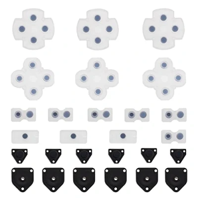 Afbeelding van the Lord of Tools 3 Sets Geleidende Silicon Knop Pads Controller Vervanging Reparatie Deel Compatibel met Sony Playstation 4 PS4