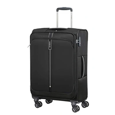 Afbeelding van Samsonite Popsoda Spinner, zwart (zwart), spinner M uitbreidbaar (66 cm 73,5 L), bagagekoffer