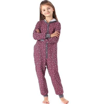 Afbeelding van Merry Style Kinder Pyjama ronde hals lange mouwen broek met zakken Katoen MS MS10 223 PJ Wein Sterne 146 152